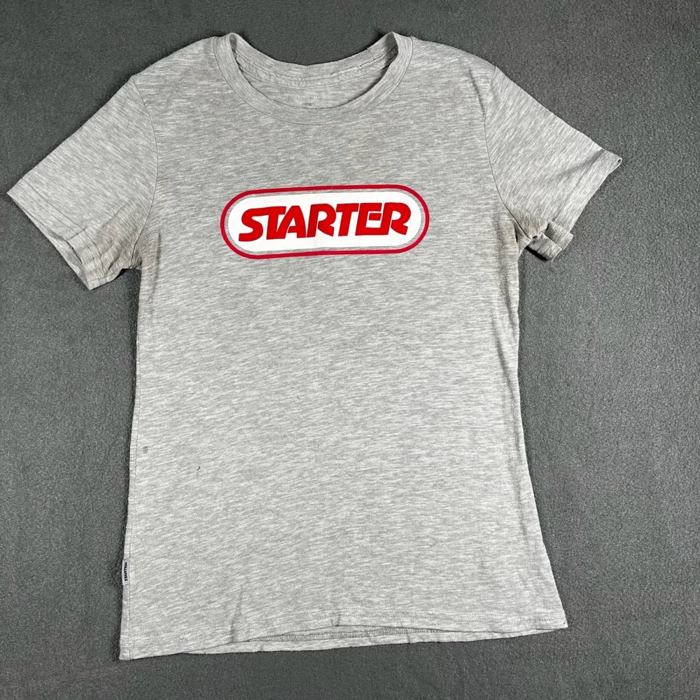 Starter Graphic T-Shirt Logo Tee Crew‎ Neck Short Sleeve Top, Size S